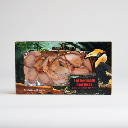 Red Tongkat Ali Slices 50 grams - Rainforest Herbs