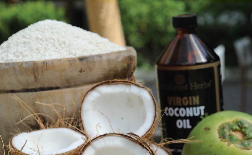 Resistant starch, rice and virgin coconut oil