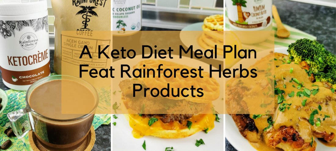 A Keto Diet Meal Plan Feat Rainforest Herbs Products