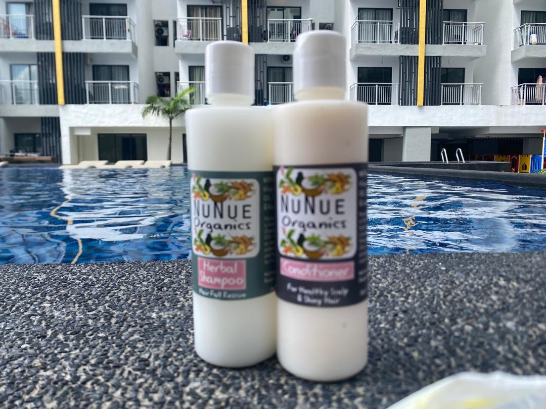 Nunue Organics Herbal Frangipani Shampoo & Conditioner (SET)
