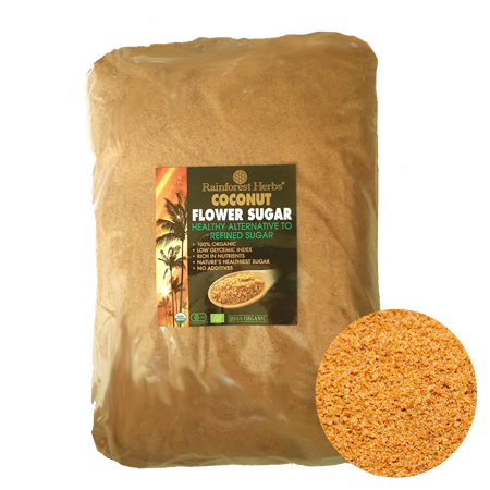 Organic Coconut Sugar 5kg Bulk Pack - Rainforest Herbs