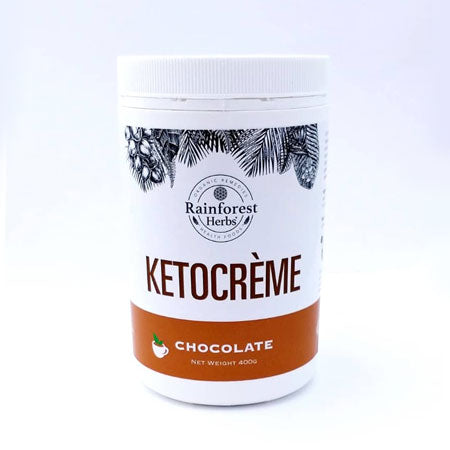 KetoCreme Chocolate Sugar Free Keto Cocoa Drink from Rainforest Herbs Malaysia