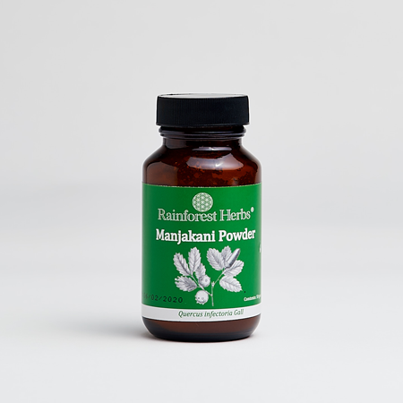 Serbuk herba Manjakani dari Rainforest Herbs Malaysia