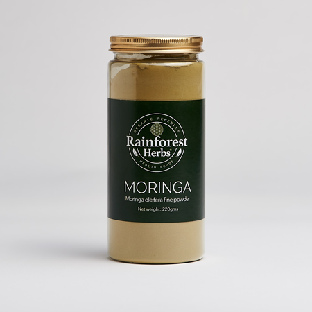 Moringa Fine Leaf Powder 220gm - Rainforest Herbs