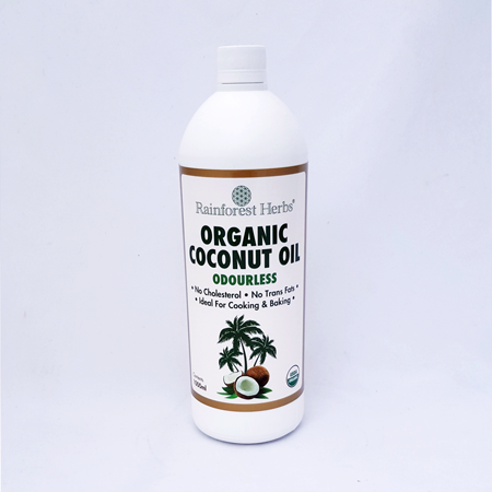 Organic Odourless Coconut Oil 1 Litre - Rainforest Herbs