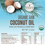 Organic Raw Coconut Oil 5 Litres - Rainforest Herbs