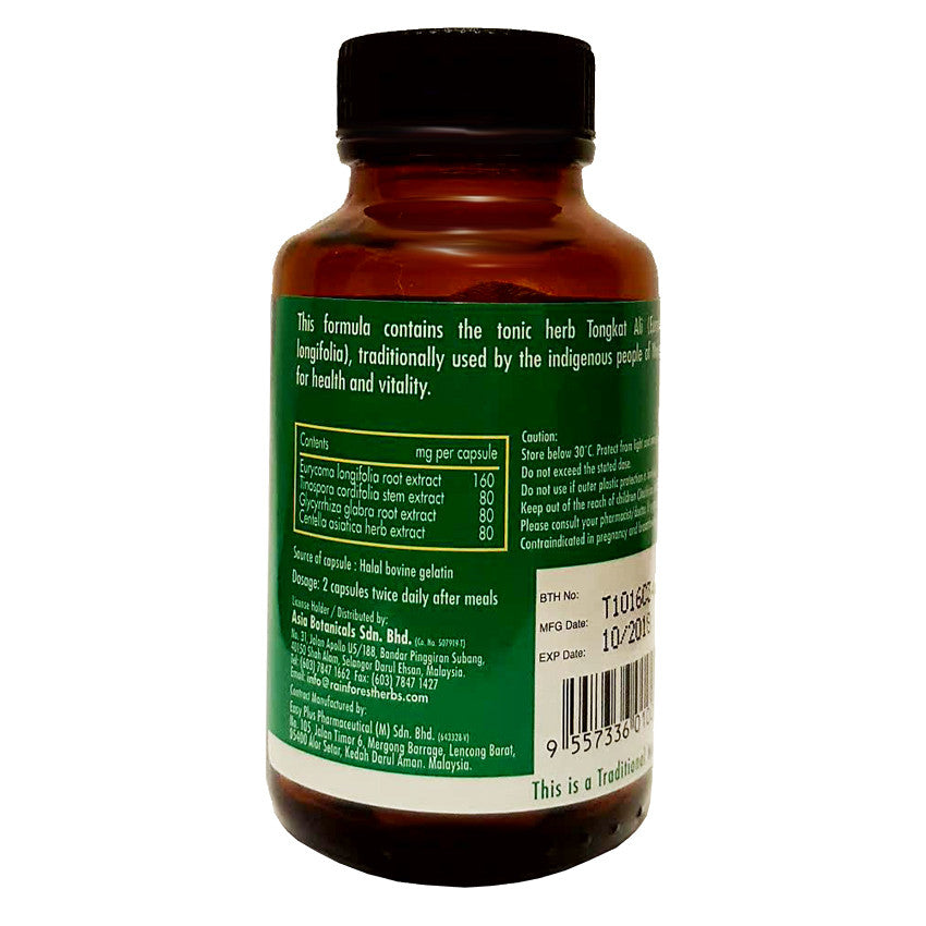 Tongkat Ali Plus 60 capsules - Rainforest Herbs