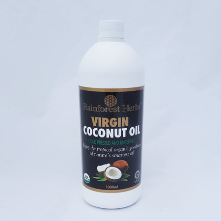 Minyak Kelapa Dara Organik 1000ml - Rainforest Herbs Malaysia